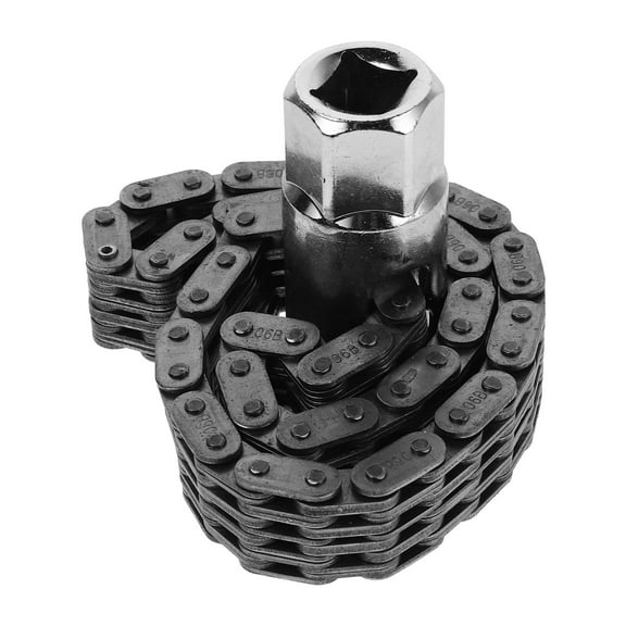 Heavy Duty Oil Filter Chain Wrench Double Chain Sleeve Type Plumbing Wrench Professional Hand Tool Spanner