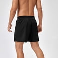 thumbnail image 5 of YLSDY Men's Athletic Running Shorts Quick Dry Workout Shorts Lightweight Sports Gym Basketball Short Pants Hiking Shorts Black S, 5 of 6