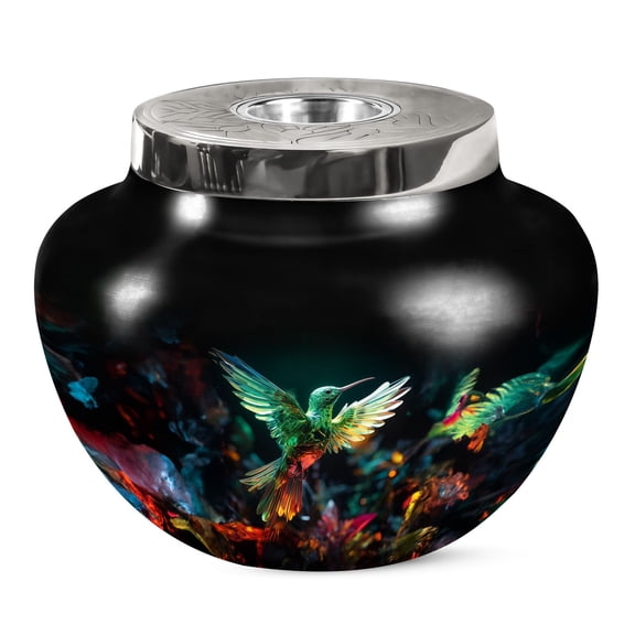 KARYLIZ Humming Bird Cremation Urn - Large Urn For Human Ashes Adult Female - Cremation Urn Human Ashes - Urns - Urns For Women Human Ashes - Urns For Human Ashes Adult Man 10 Inch