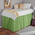 thumbnail image 4 of College Dorm Bedskirt - Ruffled Dorm Bedskirt for Dorm Bed - Twin XL Size - 100% Microfiber - 30" Drop - Twin XL - Sage Solid., 4 of 8