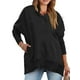 thumbnail image 1 of Sudadera informal de baile sexy para mujer, jersey con tapeta, camiseta holgada de manga larga, camisa de Color liso liso, 1 of 2