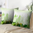 thumbnail image 4 of LALILO Throw Pillow Covers Tropical Rainforest Jungle Jungle Leaf Cushion Cover 18" x 18", 2 Pack, 4 of 6