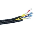 thumbnail image 3 of American Terminal ASLT38-10 10' 3/8" 10mm Split Wire Loom Conduit Polyethylene Corrugated Tubing Sleeve Tube, 3 of 5