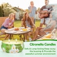 thumbnail image 2 of Giphtpoeet Citronella Candles for Outside Use Burn for 240H Perfect for Parties Camping Gatherings, 2 of 7