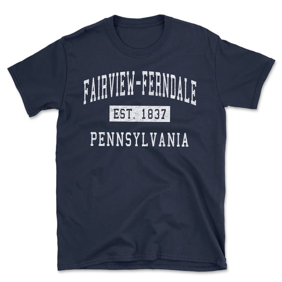 Fairview-ferndale Pennsylvania Classic Established Men's Cotton T-Shirt