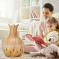 thumbnail image 6 of Gcvizuso Essential Oil Diffuser, Aroma Diffuser, 300ml LED Oil Diffuser Humidifier Aromatherapy Wood Grain Vase Aroma, 6 of 8