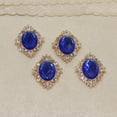thumbnail image 4 of 10 Pcs Boutons en Alliage Perle Cristal Strass Strass, 30x25mm, 4 of 7