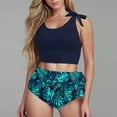 thumbnail image 2 of UTSJKR Two Piece High Waisted Swimsuits - Women Tummy Control Tankini with Floral Shorts Modest Bathing Suit 2PC 2025 Multicolor S, 2 of 7