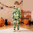 thumbnail image 2 of 7-8 Years Tween Halloween Girl Pumpkin Pajama Set Jammies Button Sleepwear K-Pop Pajamas Girls Girls Beach Pajamas, 2 of 9