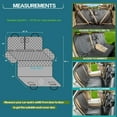 thumbnail image 6 of Car Dogs All Covered Back Seat Cover with Mesh Window, Bench and Hammock Combination Detachable Pet Seat Cover Suitable for Most Vehicles (Grey, Standard), 6 of 14