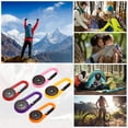 thumbnail image 5 of Uxcell Compass, Buckle Compass Keychain Waterproof Survival Pocket Compass, Light Blue 5Pack, 5 of 6