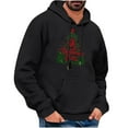 thumbnail image 2 of Jjayotai Mens Funny Sweatshirt, Christmas Novelty Xmas Tree Letter Printed Fashion Pullover Hoodies, Holiday Clothes Black XXL, 2 of 4