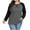Dark Gray, variant on Diufon Plus Size Long Sleeve Tops for Women Fall Fashion Color Block Crewneck Top Casual Loose Basic Shirts
