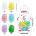 thumbnail image 3 of YingYouFu Easter Bunny Fillable Candy Box, Bunny Egg-Shaped Gift Box, Plastic Egg Container, Spring Party Favor for Kids, Eggs And Candy Holder Style J, 3 of 6