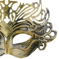 thumbnail image 4 of Xfvqtps Masquerade Mask for Men Half Face Retro Rome Mask Ball Mask Celebrations Party Accessory Gold, 4 of 4