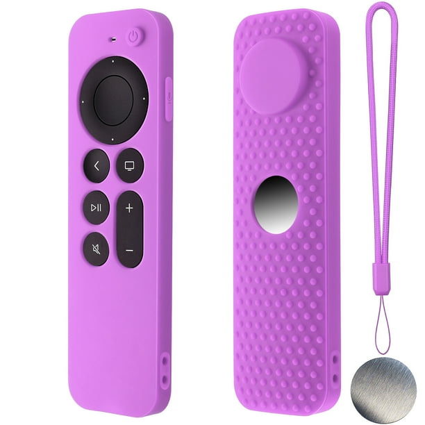 Para Apple TV 4K Stick Remote Funda de silicona Funda protectora Piel con cordón