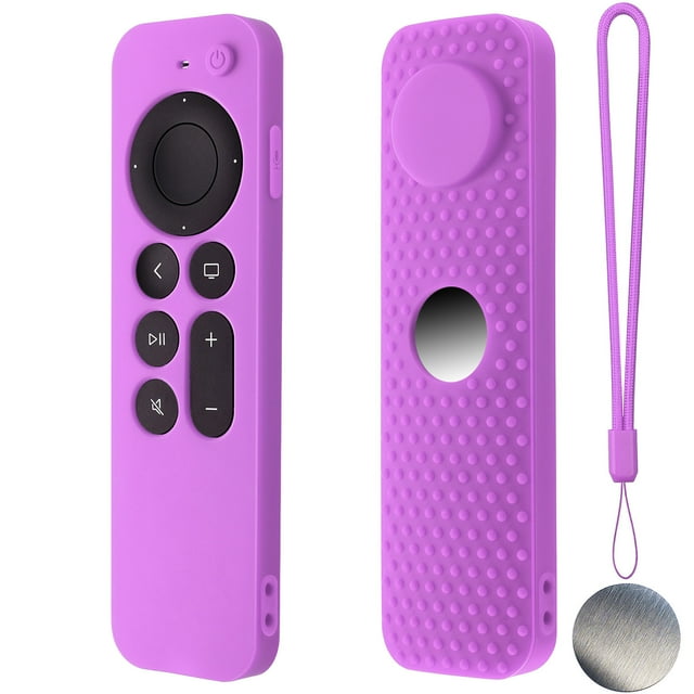 Para Apple TV 4K Stick Remote Funda de silicona Funda protectora Piel con cordón