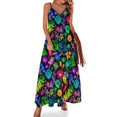 thumbnail image 1 of Robe Sans Manches Jardin Lumineux Jupe d'Été Femme Longue Robe, 1 of 4