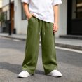 thumbnail image 4 of Xyant Boys Sweatpants Kids Baggy Pants Teen Wide Leg Sweatpants Youth Athletic Sweat Pants Tween Boys Lightweight Joggers with Pockets Back to School Clothes,Size 5-6 Years, 4 of 6