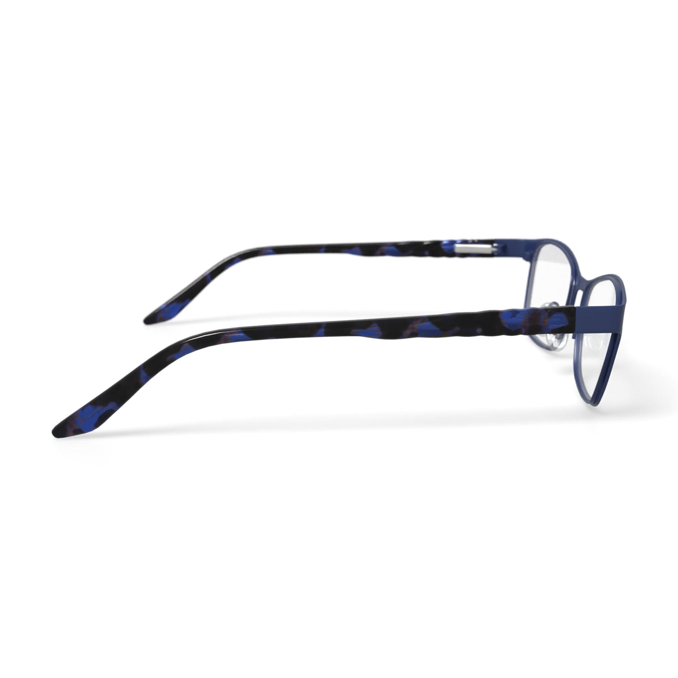 Baby Phat Women's BV275 Rectangular Prescription Eyeglasses with Case, Navy Blue