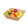 thumbnail image 3 of 3pcs Wicker Food Storage Basket Multipurpose Simulated Rattan Treat Basket for Snacks and Tabletop Arrangement, 3 of 7