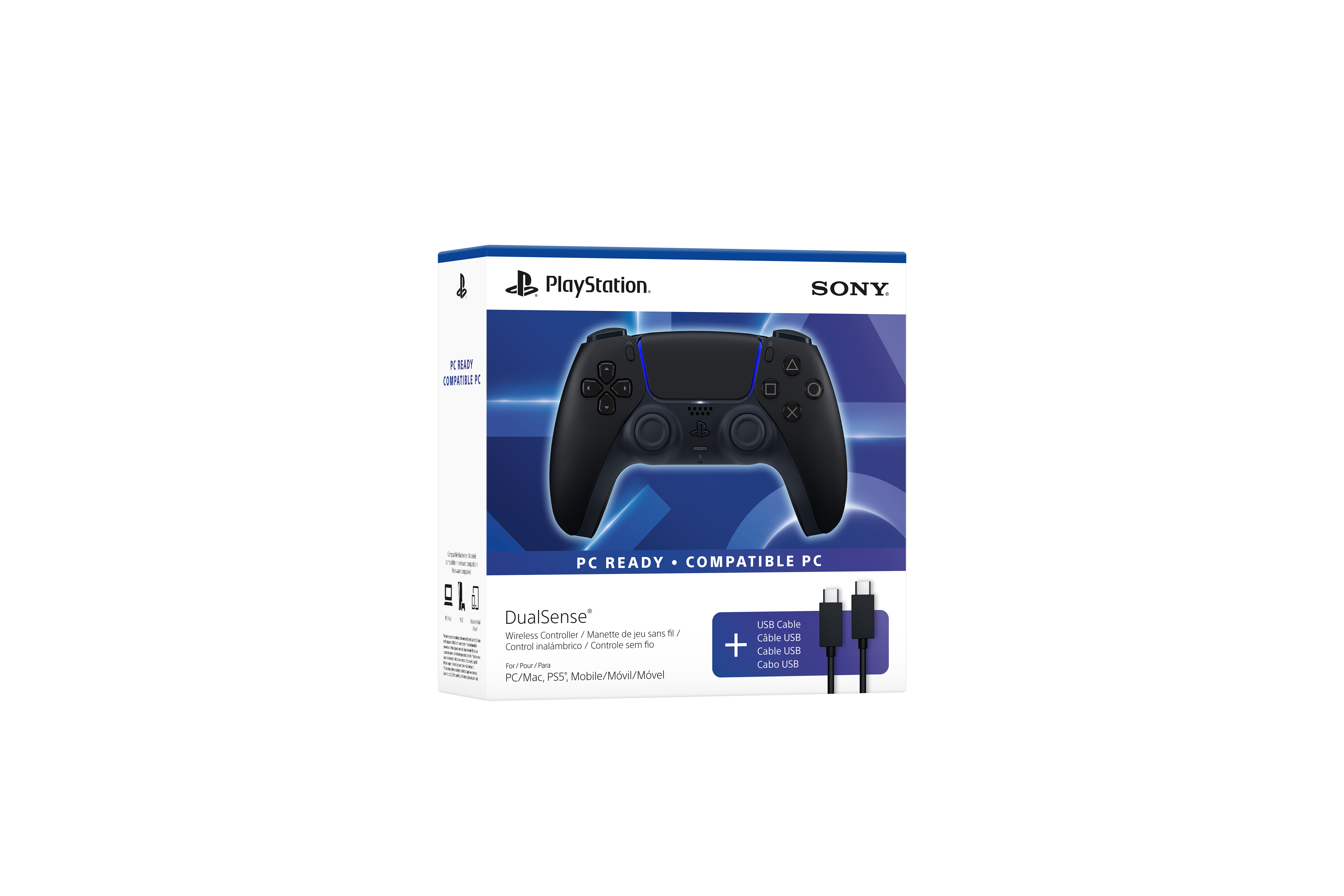 PlayStation DualSense Wireless Controller Midnight Black for PC