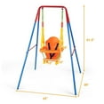thumbnail image 6 of Kadyn Outdoor Swing, Hanging Swing Bench Chair, Toddler Swing Set High Back Seat with Swing Set, 6 of 6