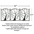 thumbnail image 2 of ETNA 3-Panel Foldable Dog Gate Freestanding Dog Gate Metal Tri-Fold Tree of Life, 2 of 8