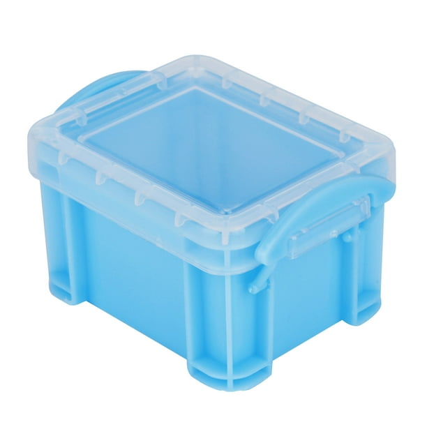 6Pcs Mini Storage Box Storage Bin Container Cosmetic Box Pill Box Organizer  （Blue） 
