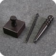 thumbnail image 3 of Burnisher Tool Set For DIY Craft Artisans Dark Brown Approx 15x2x2 Cm Polishing 2Pcs, 3 of 3