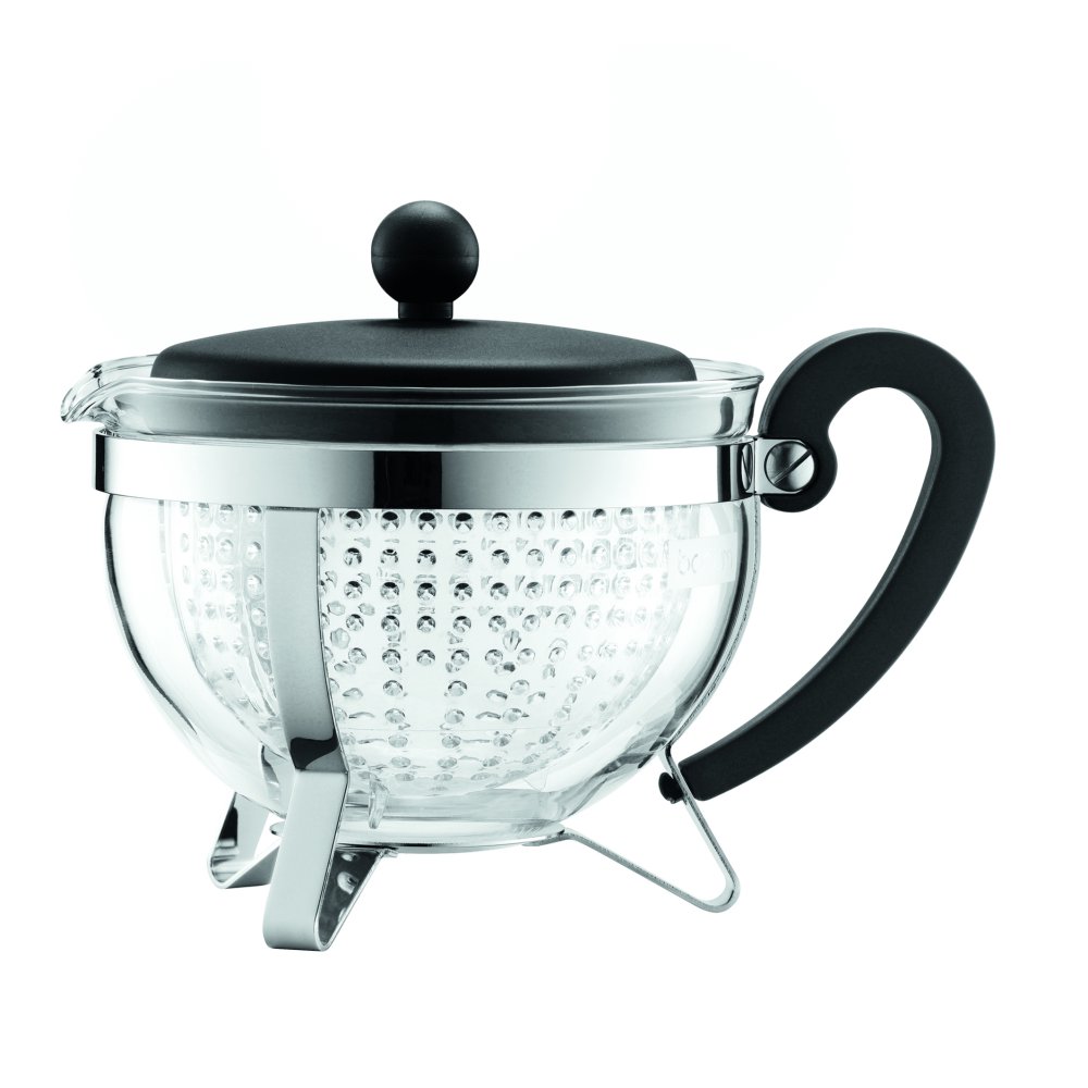 Bodum CHAMBORD Tea pot, 1.0 l, 34 oz with coloured plastic lid, handle