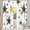 Glimmering Star, variant on Firework-Frenzy 4th of July Sheer Curtains 52" W x 84" L X 2 Panels Set, Printed Window Curtain Semi Sheers Window Treatment for Bedroom Dining Room Drapes Patriotic Decorations