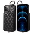 thumbnail image 1 of iPhone 12 PRO Case ,Card Slots Leather Wrist Strap Phone Cover for iPhone 12 PRO, 1 of 5