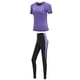 thumbnail image 1 of Ropa Deportiva de secado rápido para mujer, conjunto de ropa de yoga para gimnasio, traje de abrigo, sujetador, camiseta y leggings para entrenamiento, 2019, 1 of 5
