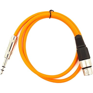 Seismic Audio Satrxl F2 Orange 2 Xlr Female To Trs Patch Cable Walmart Com Walmart Com