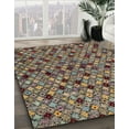 thumbnail image 2 of Ahgly Company Indoor Square Abstract Bakers Brown Abstract Area Rugs, 6' Square, 2 of 6