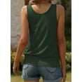 thumbnail image 2 of Women V Neck Tank Tops Ribbed Sleeveless Casual Tops Shirts, 2 of 5