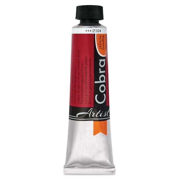 Cobra Artist Water Mixable Oil Paint - Permanent Madder Brown, 40 ml tube