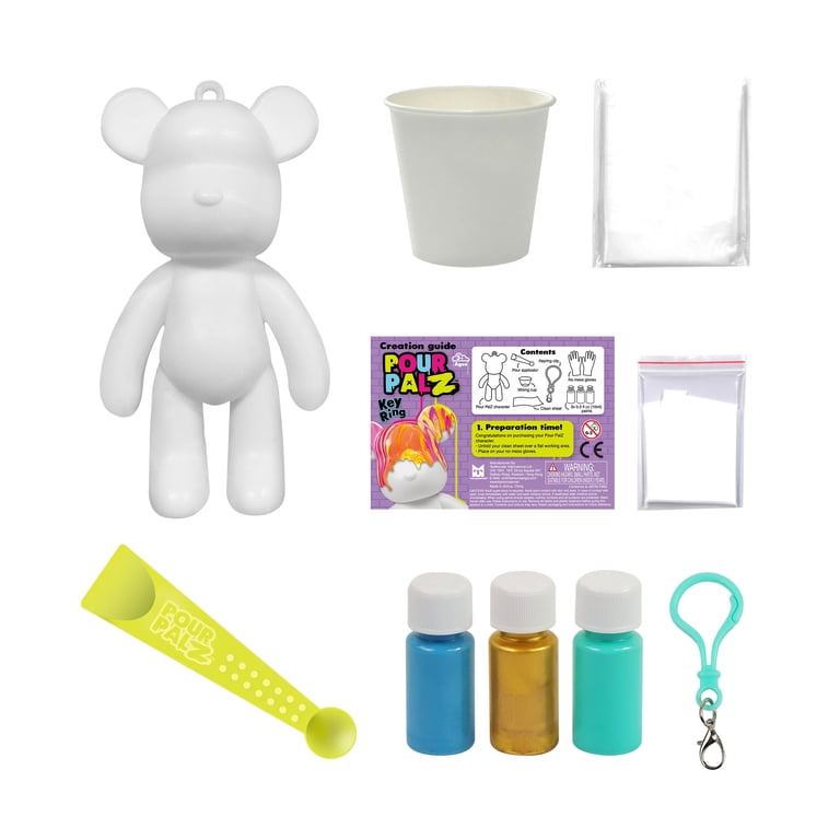 Pour Palz Paint Bear Keyring 3.2