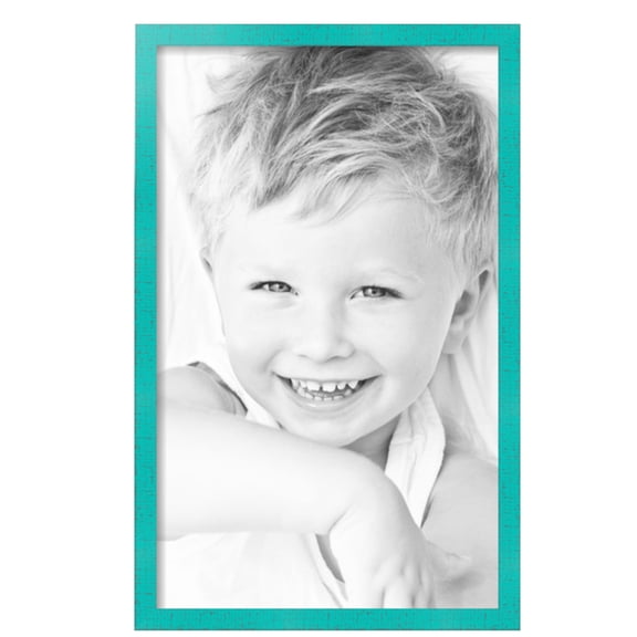 ArtToFrames 16" x 26" Aqua Picture Frame, 16x26 inch Green Wood Poster Frame (WOM-5186), Pack