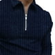 thumbnail image 5 of Camisa Casual de Manga Larga Con Solapa A Rayas Y Bolsillo Con Cremallera Para Hombre Odeerbi ODB-6, 5 of 5