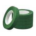 thumbnail image 1 of Cinta floral de tela suave, 5 rollos para envolver tallos de flores y manualidades. Verde, 1 of 9