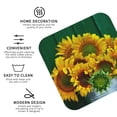 thumbnail image 4 of Bingfone Vintage Sunflowers In Bucket Leather Drinks Coasters With Set Of 6,Suitable For Home Kitchen,Coffee Cup Coasters Home Gift, 4 of 9