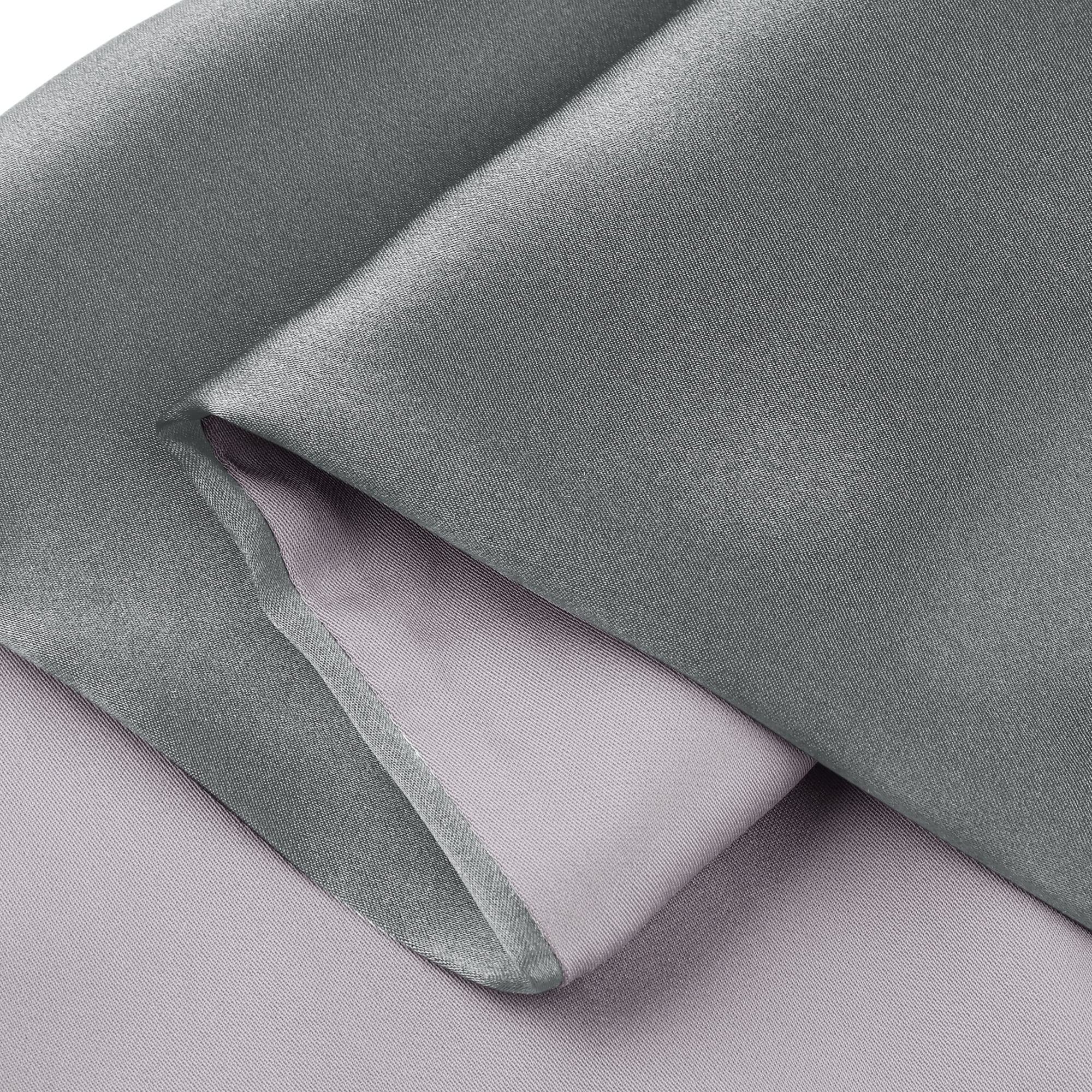 Unique Bargains Envelope Closure Soft and Durable Silk Pillowcase Gray Queen