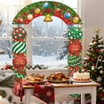 thumbnail image 7 of 3 Pcs Christmas Decoration Outdoor Christmas Porch Sign for Front Yard Hanging Banner Ball, 7 of 7