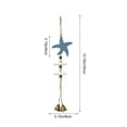 thumbnail image 3 of SLYNSHome Handmade Nautical Wooden Starfish Hanging Ornament With Metal Bells,Coastal Wall Decor, For Balcony, Bathroom, Beach House Indoor Home Decoration, 3 of 6
