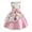 Pink Floral, variant on Toddler Little Girls Sleeveless Floral Print Princess Dress 2-8T Kid Formal Ball Gown Pageant Dresses