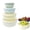 Multicolor, variant on NUOKO 4 Pack Stackable Plastic Mixing Bowls with Lids, Wide Deep Colorful Food Prep Storage Bowls Set for Cooking Baking Kitchen Food Preparation
