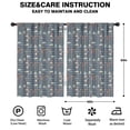 thumbnail image 2 of Blackout Kids Curtains,Boho Bohemia Geometric Line Art Childrens Insulated Curtains Set Of 2,Bedroom Essentials,Toddler Room Decor 42"x63"(106x160cm), 2 of 4