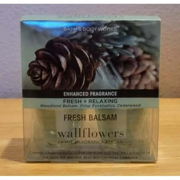 Bath and Body Works Fresh Balsam Wallflowers Refill 2 Pack